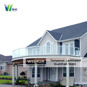 Панели из многослойного стекла PVB/SGP толщиной 13,52–21,52 мм с полированными краями для балюстрад